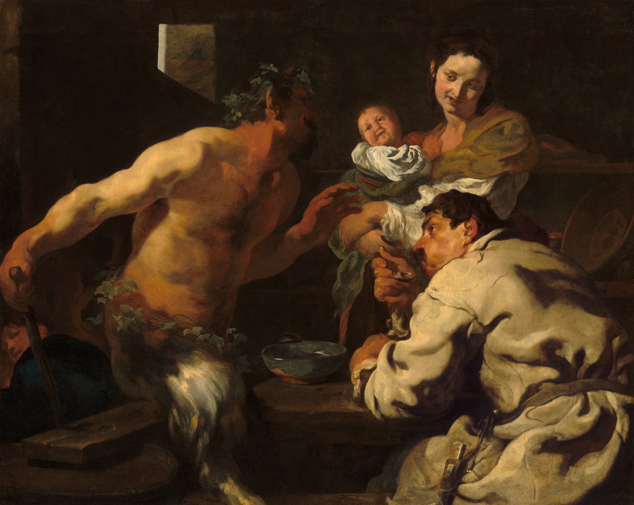 The Satyr and the Peasant by Johann Liss