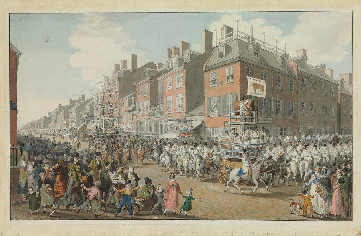 Parade of the Victuallers by Johann Ludwig Krimmel