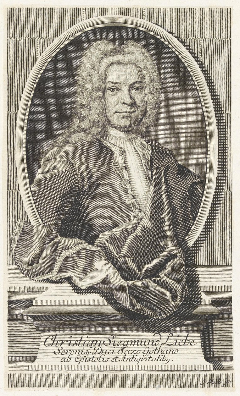 Christian Siegmund Liebe by Johann Martin Bernigeroth