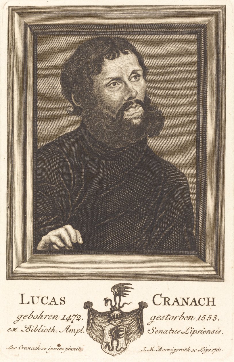 Lucas Cranach by Johann Martin Bernigeroth