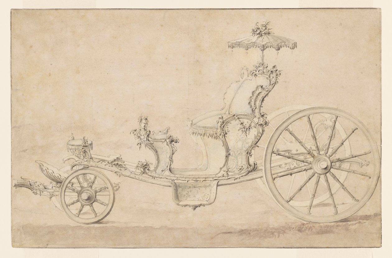 Design for a Cabriolet by Johann Michael Hoppenhaupt II