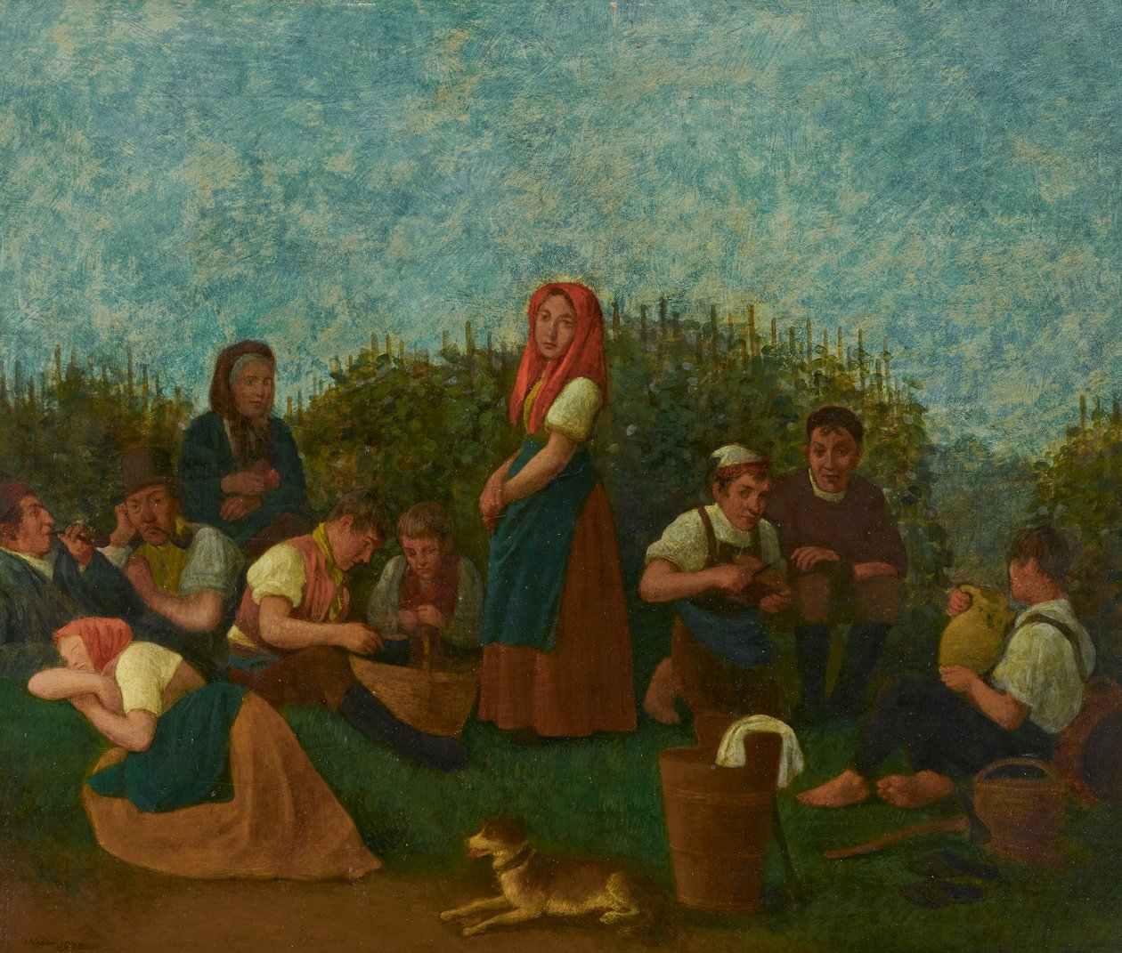 Rest in the Vineyard (Schreiber Family) by Johann Michael Neder
