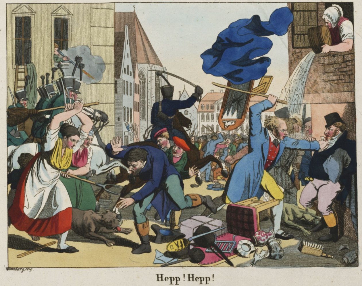 Hep Hep Riots 1819 by Johann Michael Voltz