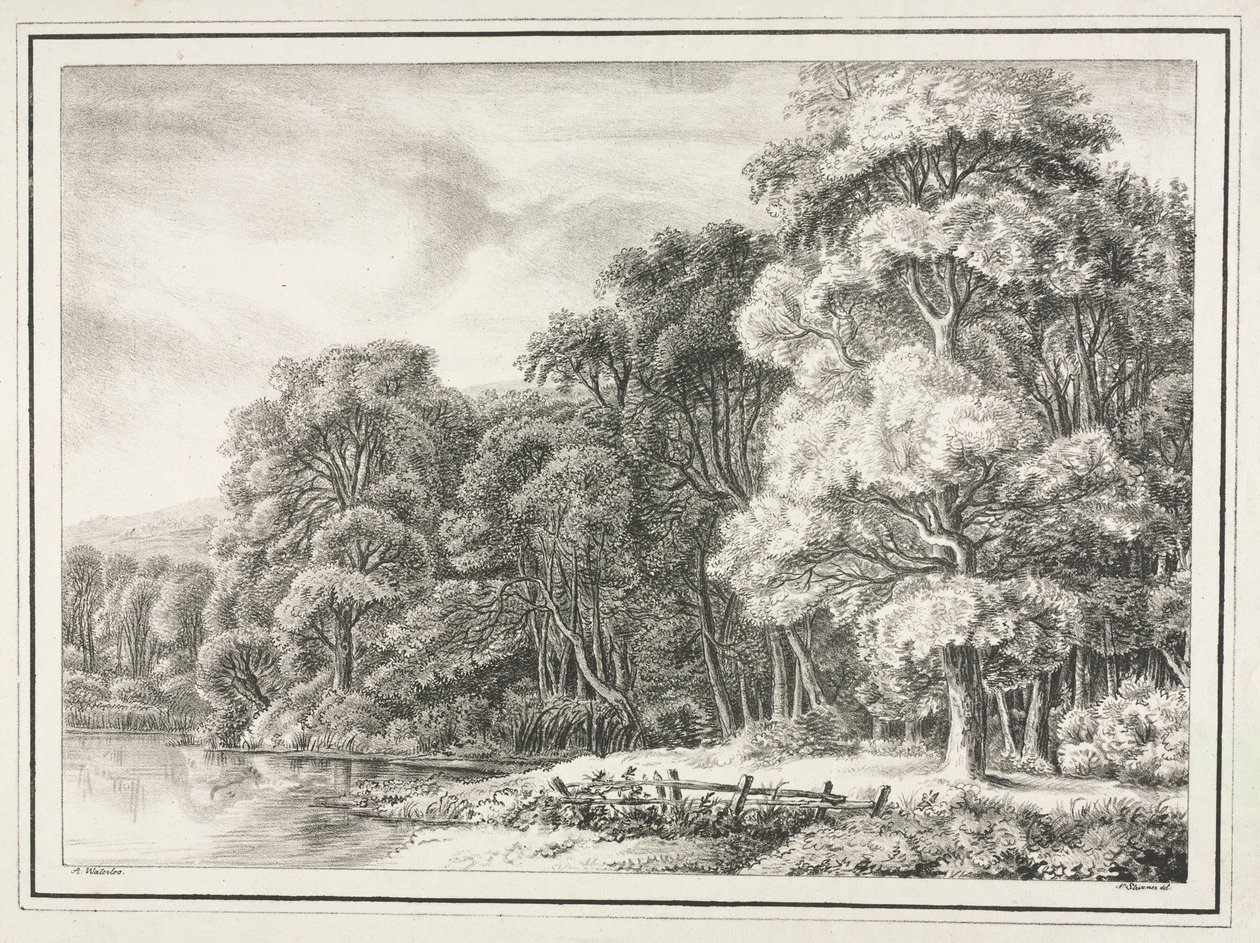 Woodland Scenery with Lake, 1811-1816 by Johann Nepomuk Strixner