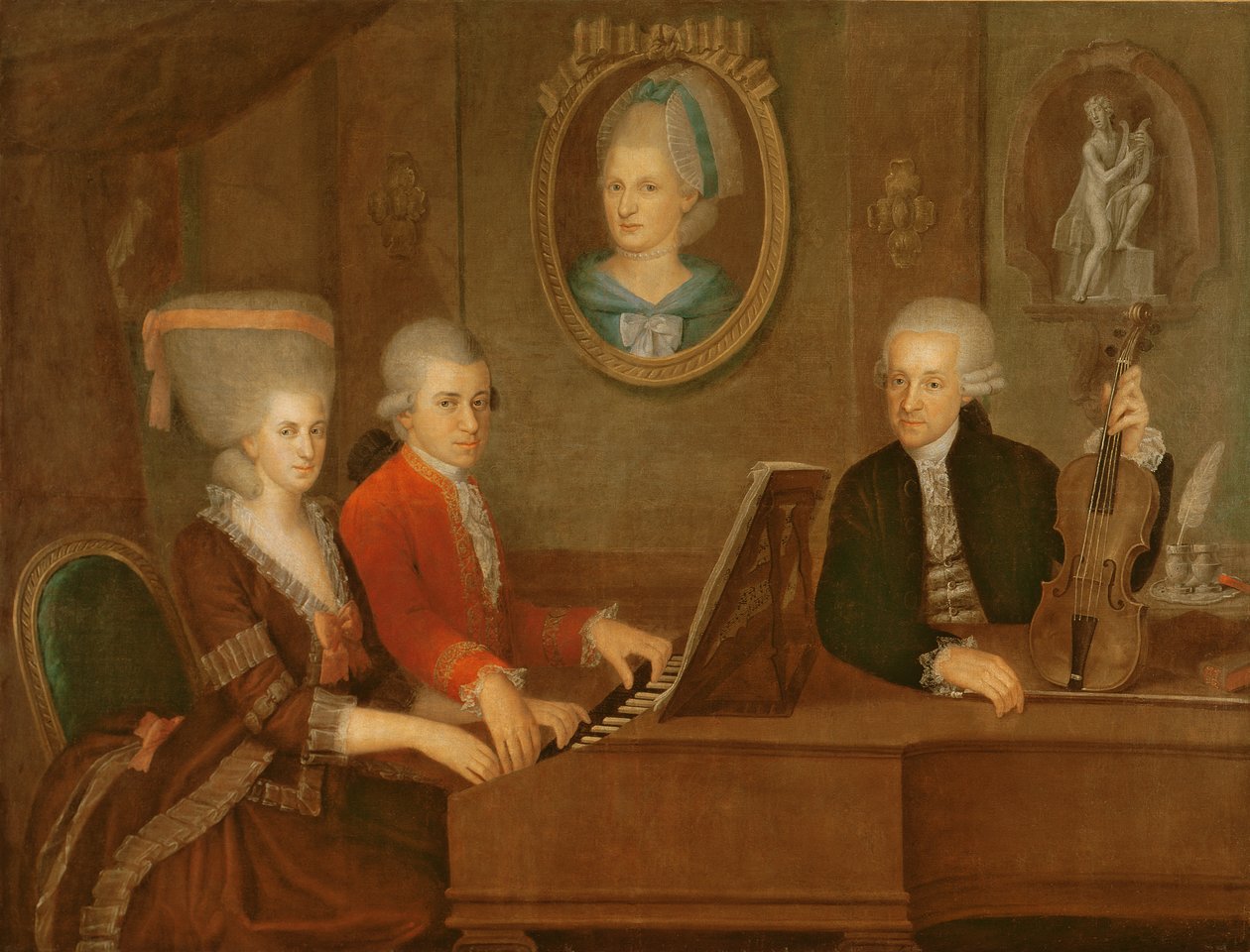 The Mozart Family by Johann Nepomuk della Croce