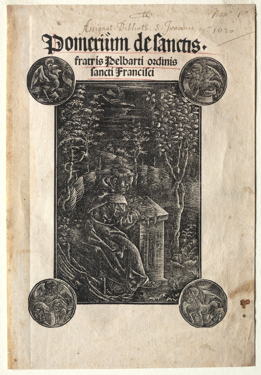 Pelbart of Temesvar Studying in a Garden by Johann Otmar