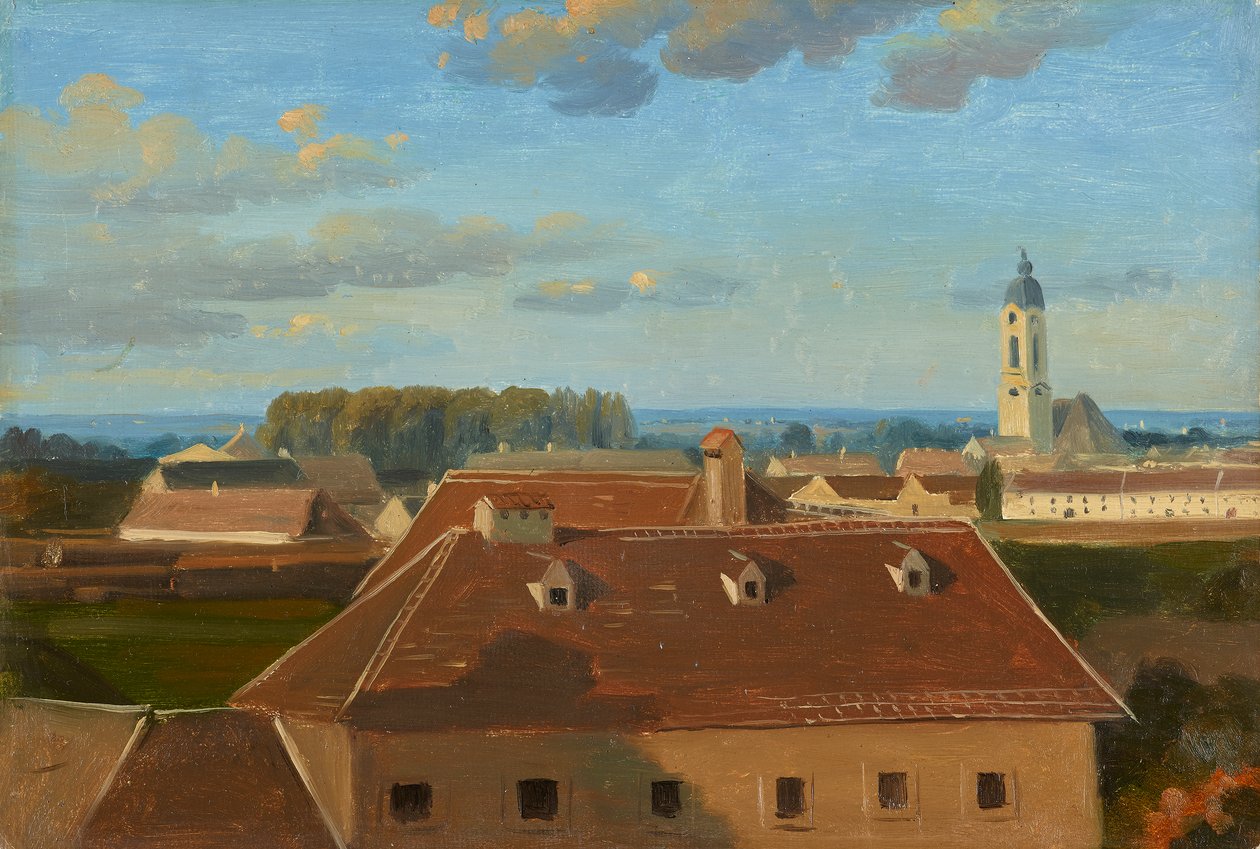 View over the Schanzel to the Augarten by Johann Peter Krafft
