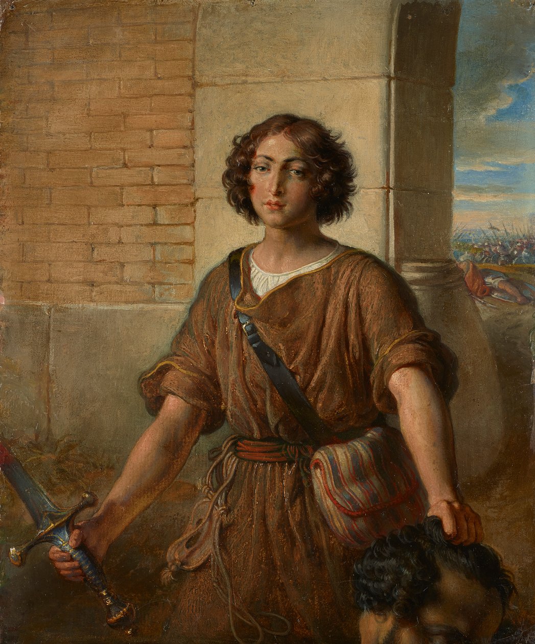 David with the Head of Goliath by Johann Peter Krafft