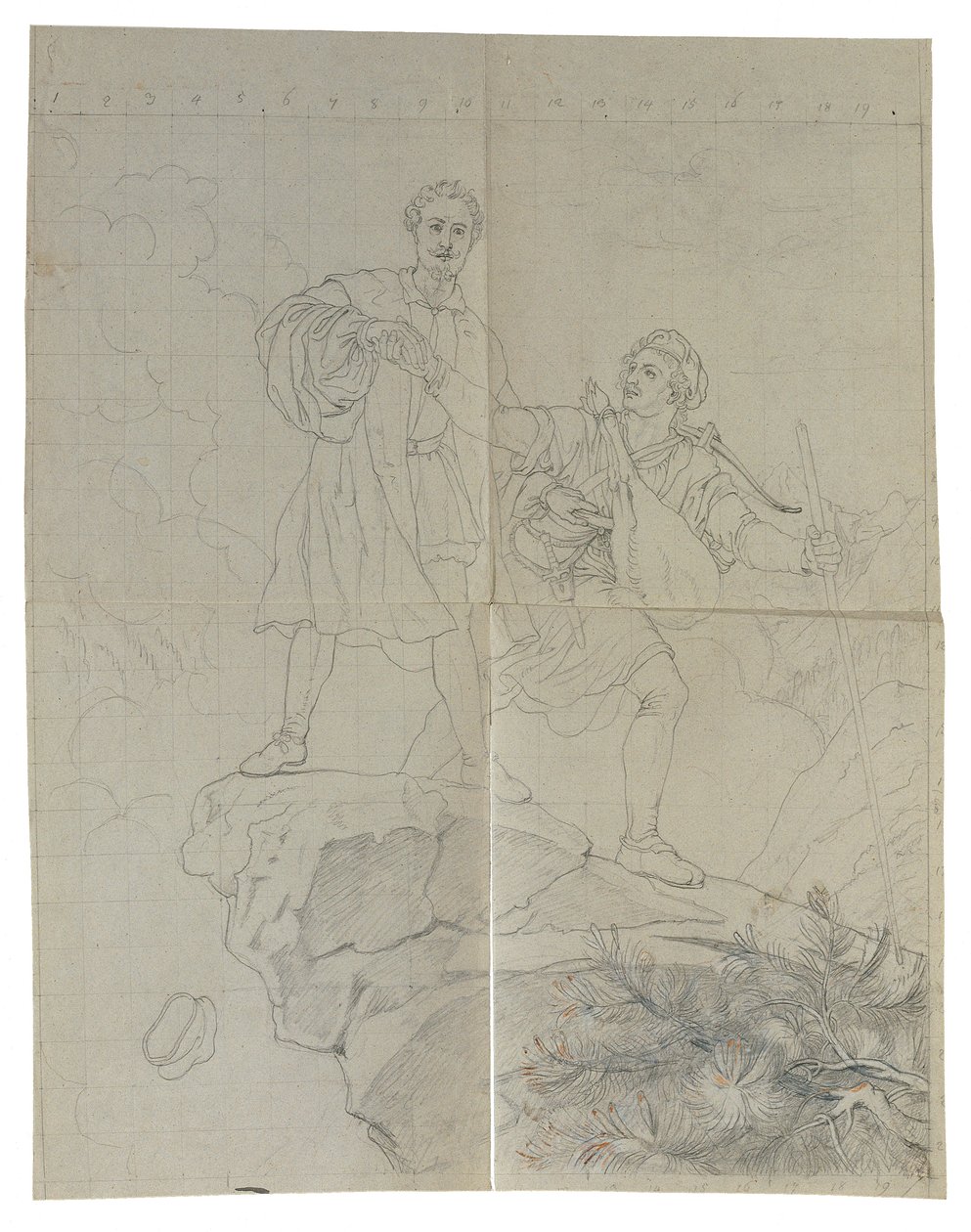 Manfred and the Chamois Hunter by Johann Peter Krafft
