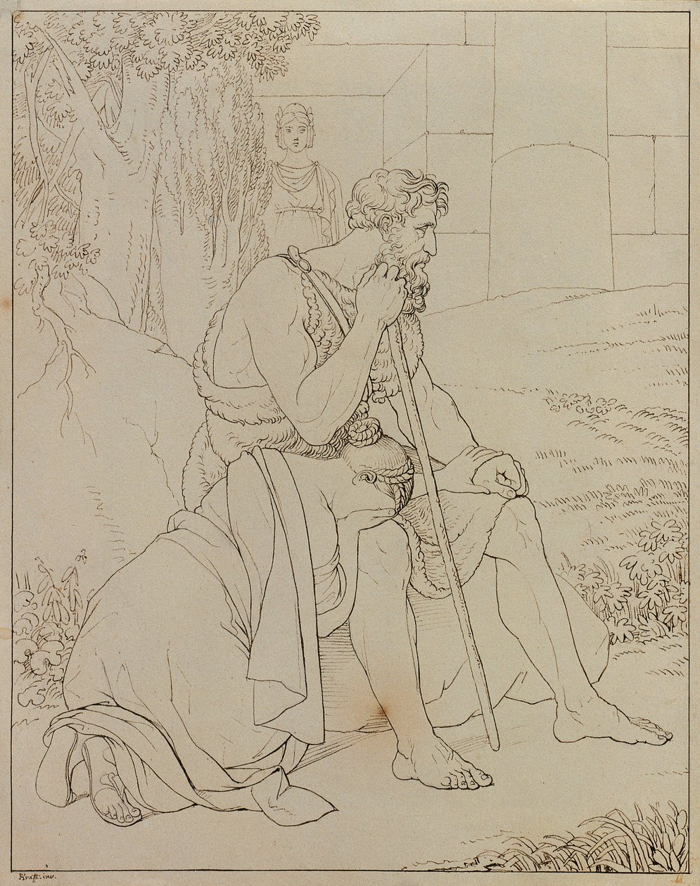 Oedipus and Antigone by Johann Peter Krafft