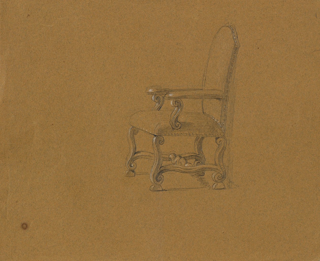 Study of an Armchair by Johann Peter Krafft