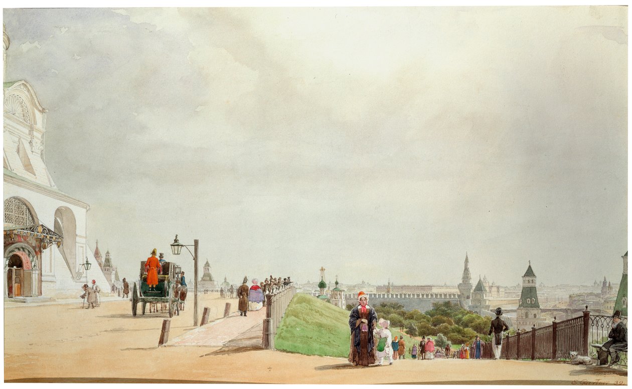 In the Moscow Kremlin by Johann Philipp Eduard Gartner