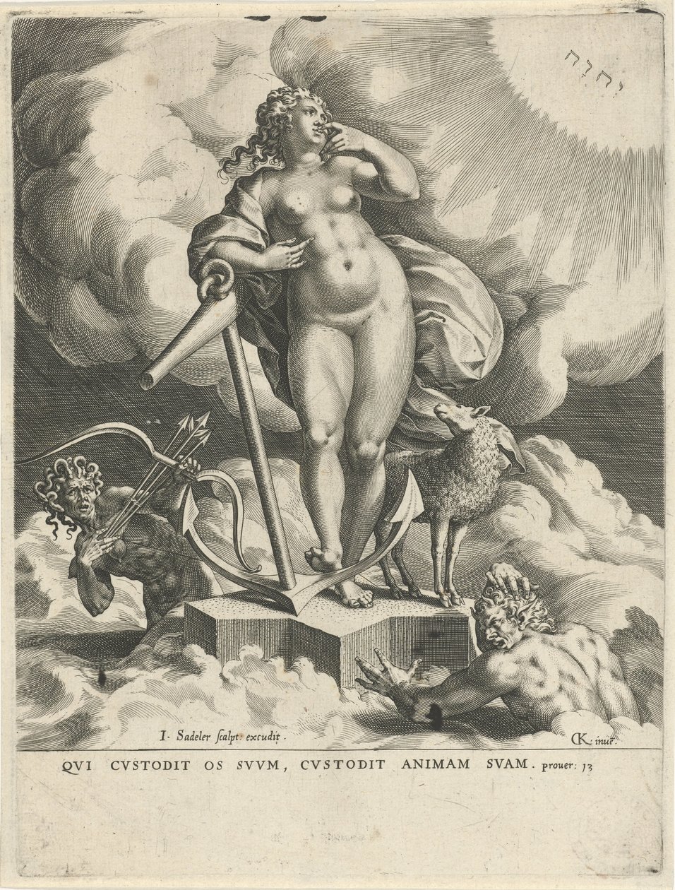 Allegory of Hope by Johann Sadeler (I)