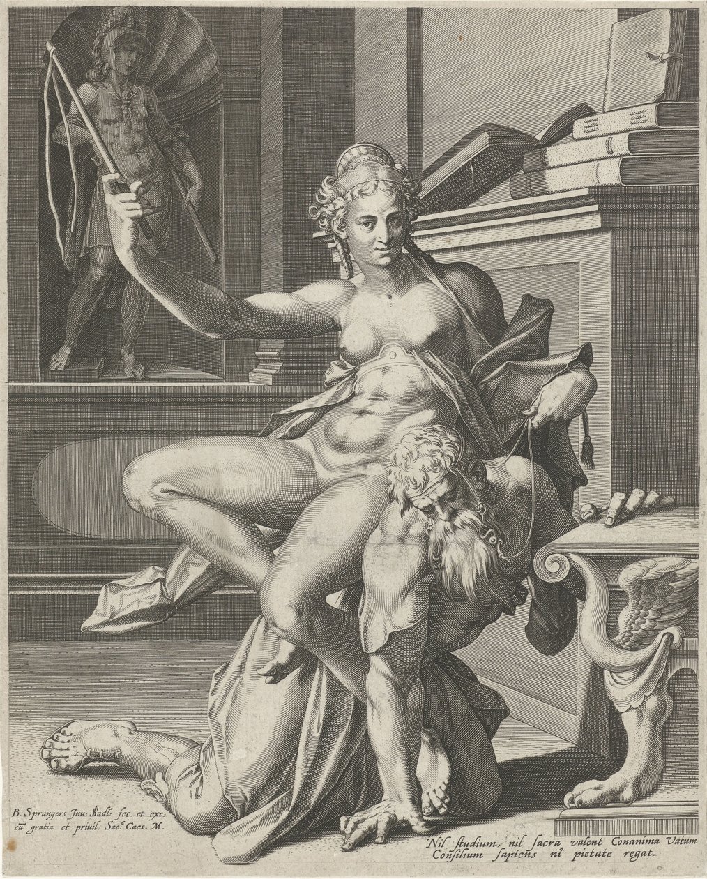 Aristotle and Phyllis by Johann Sadeler (I)