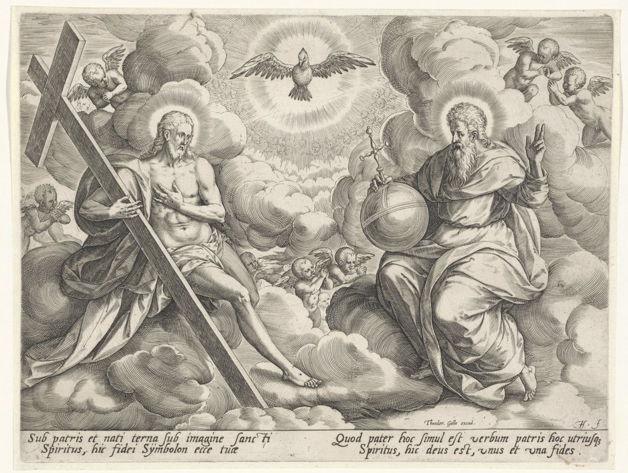 The Holy Trinity in the Clouds by Johann Sadeler (I)