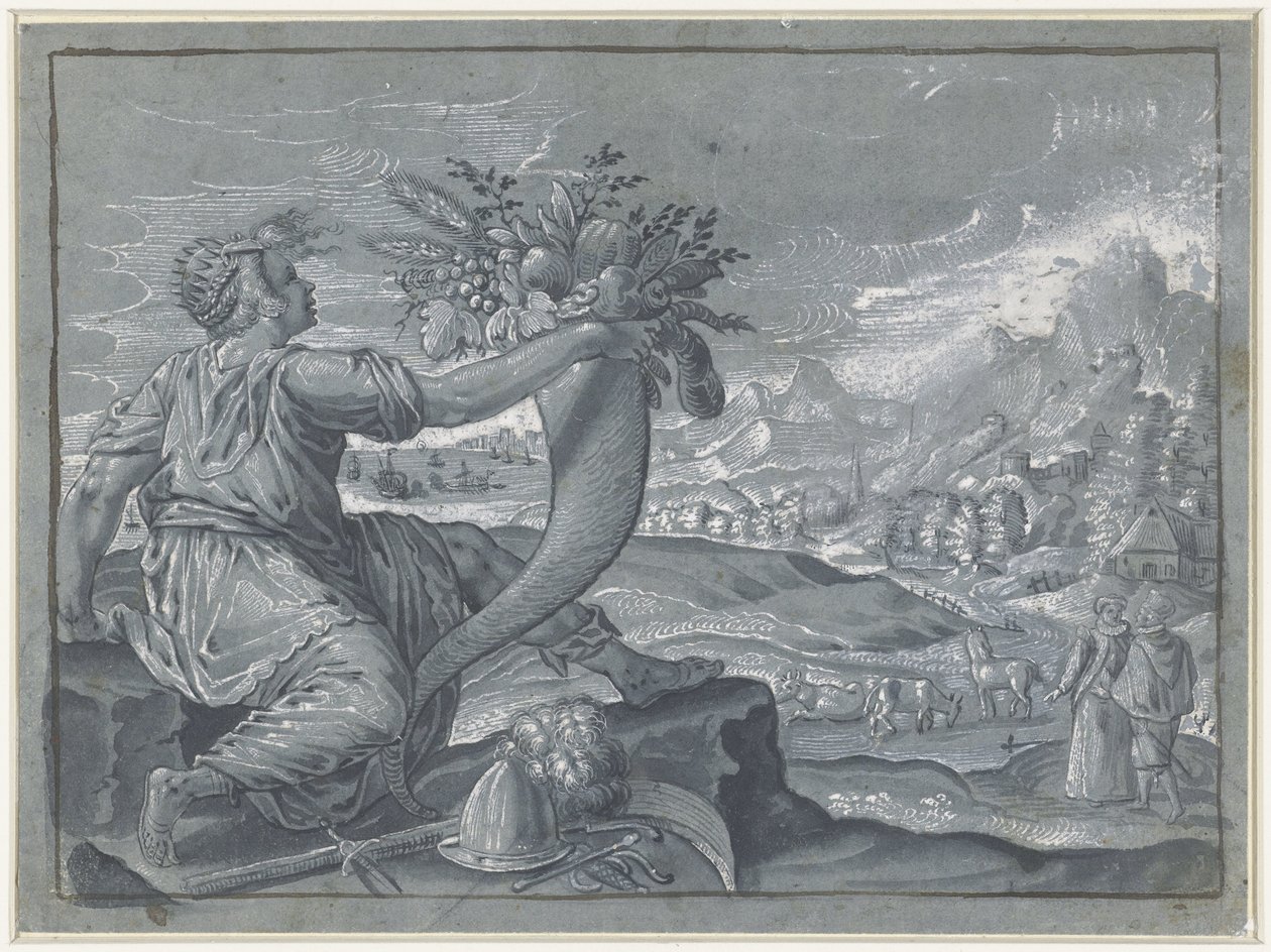 Europa by Johann Sadeler (I)