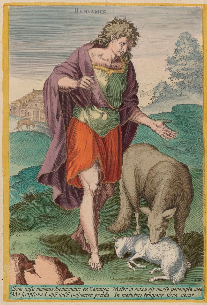 Benjamin, c. 1585 by Johann Sadeler I