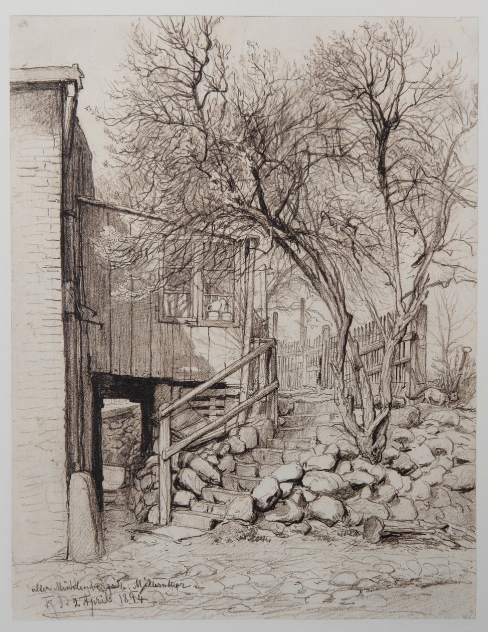 Old Mühlenberg near Millern Gate by Johann Theobald Riefesell