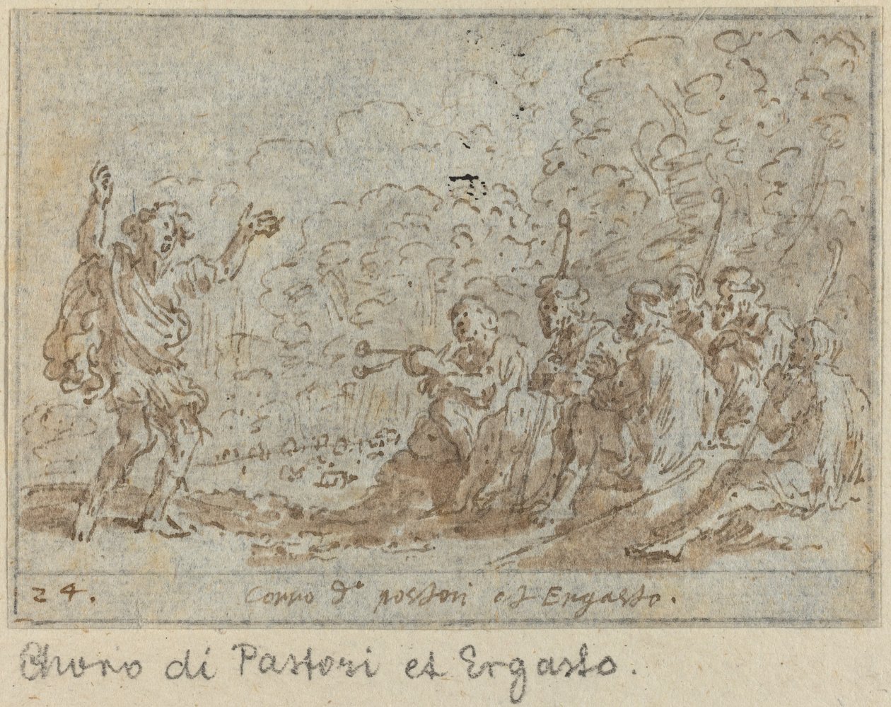 Chorus of Shepherds and Ergasto by Johann Wilhelm Baur
