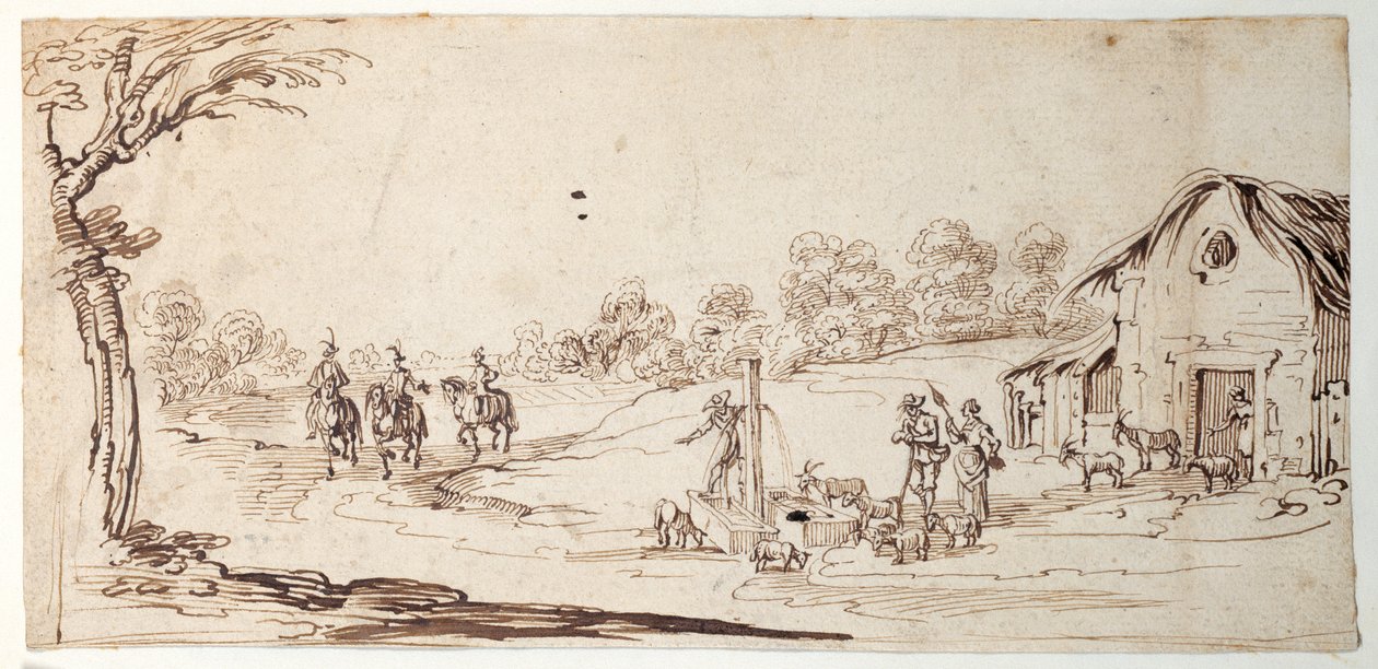 Rural Scene by Johann Wilhelm Baur