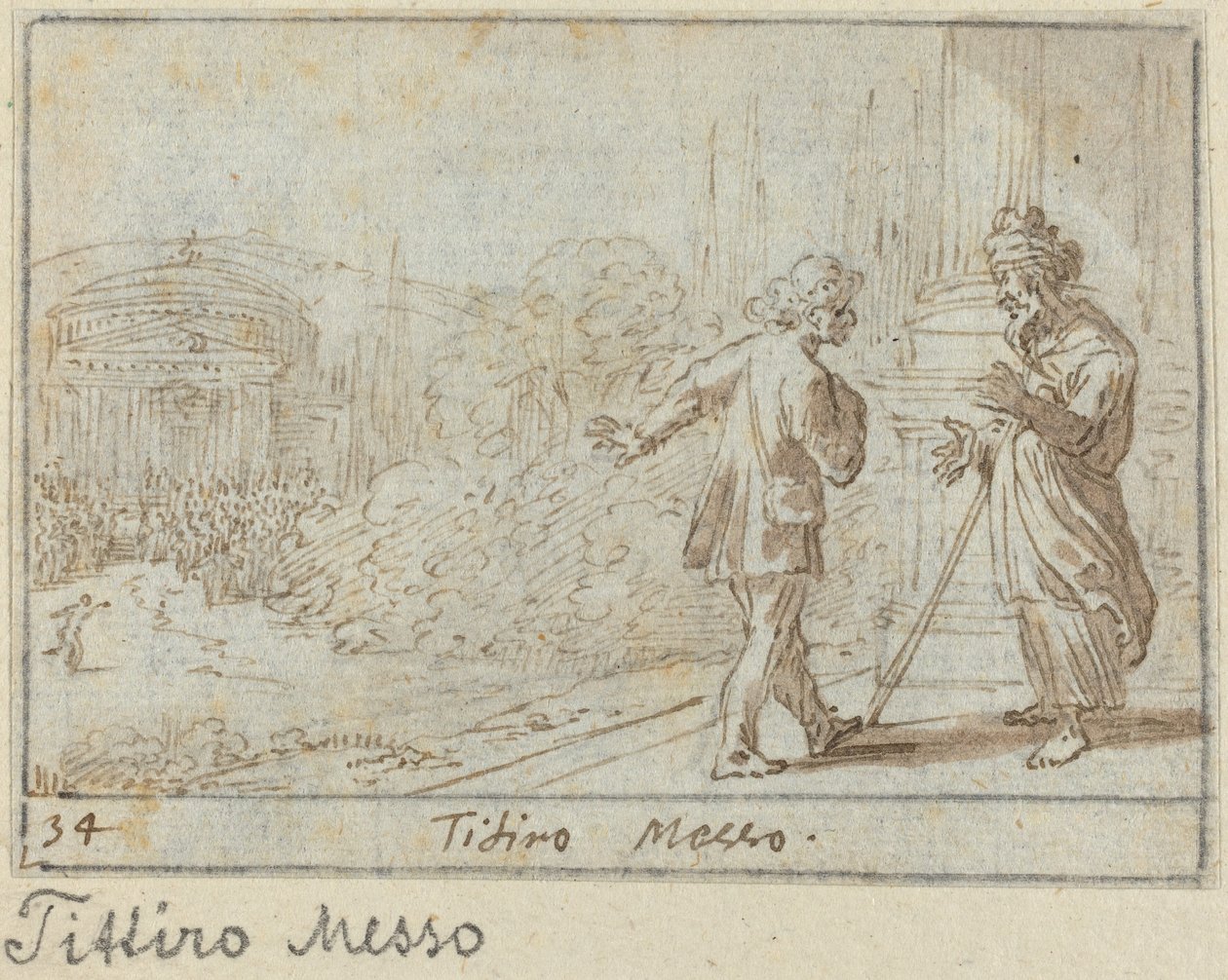 Titiro and Messo by Johann Wilhelm Baur