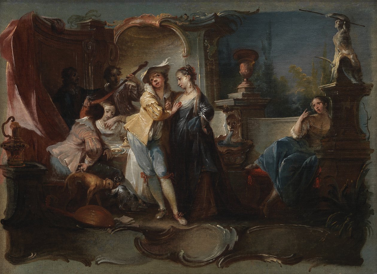 The Prodigal Son Living with Harlots by Johann Wolfgang Baumgartner