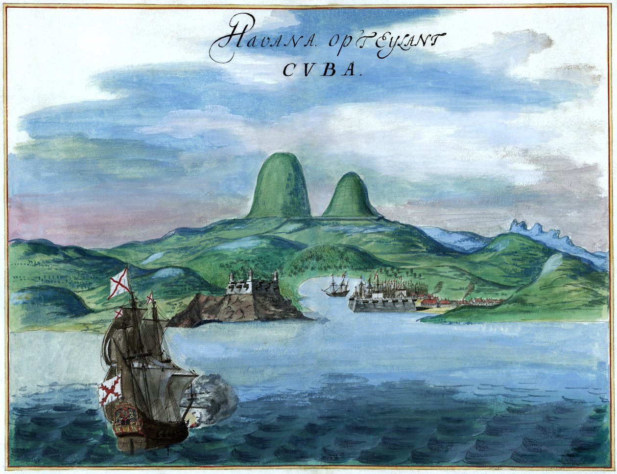 Havana on the Island of Cuba by Johannes Vingboons