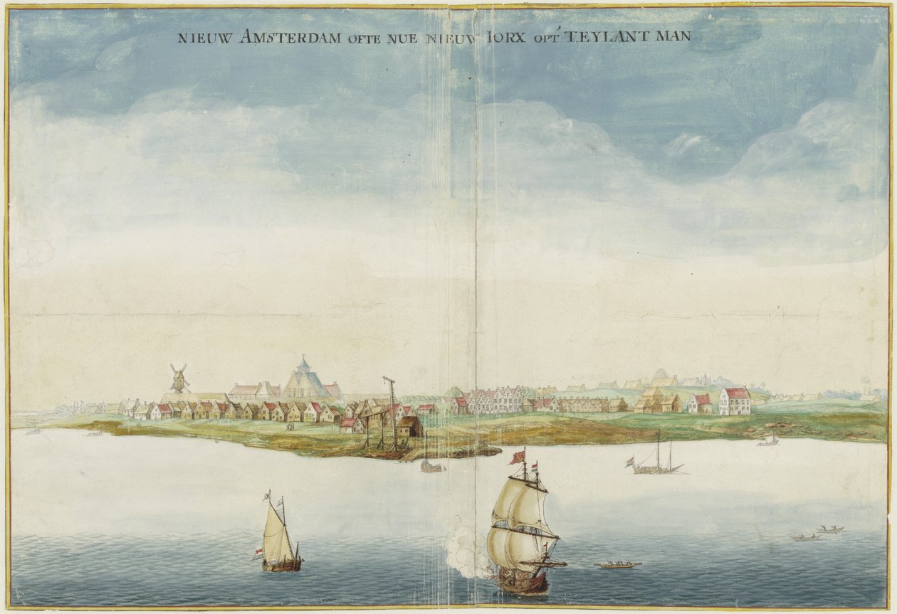 View of New Amsterdam by Johannes Vingboons