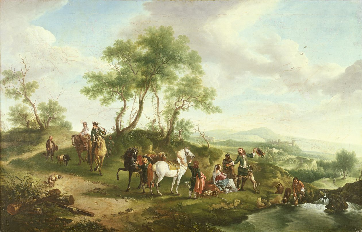 Falconry by Johannes van der Bent