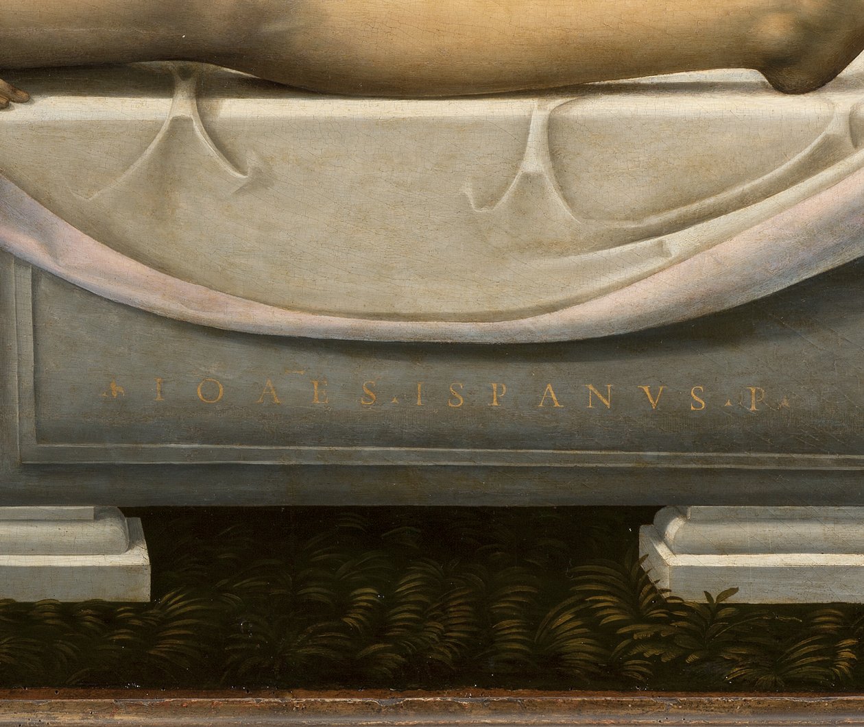 Lamentation (detail) by Johannes (fl.16th century) Hispanus