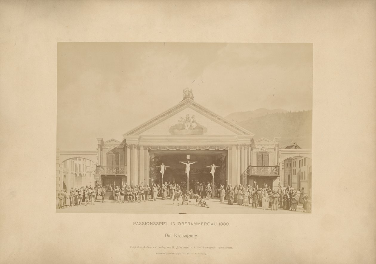 Passion Play of Ober-Ammergau - The Crucifixion by Johannes Bernhard