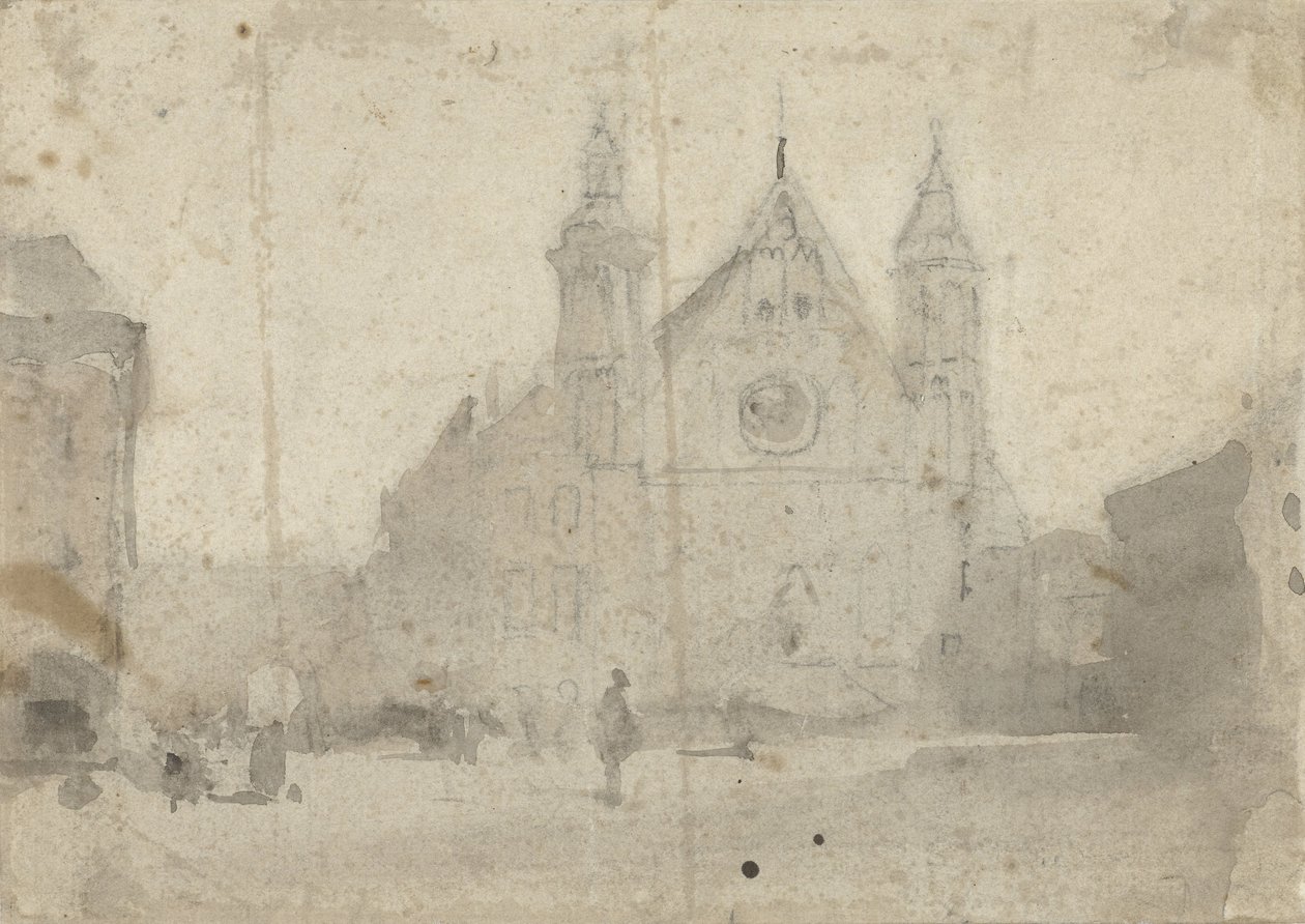 View of the Ridderzaal at the Binnenhof by Johannes Bosboom