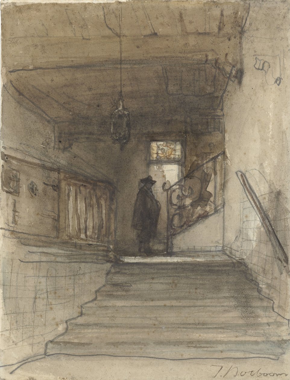 Staircase by Johannes Bosboom