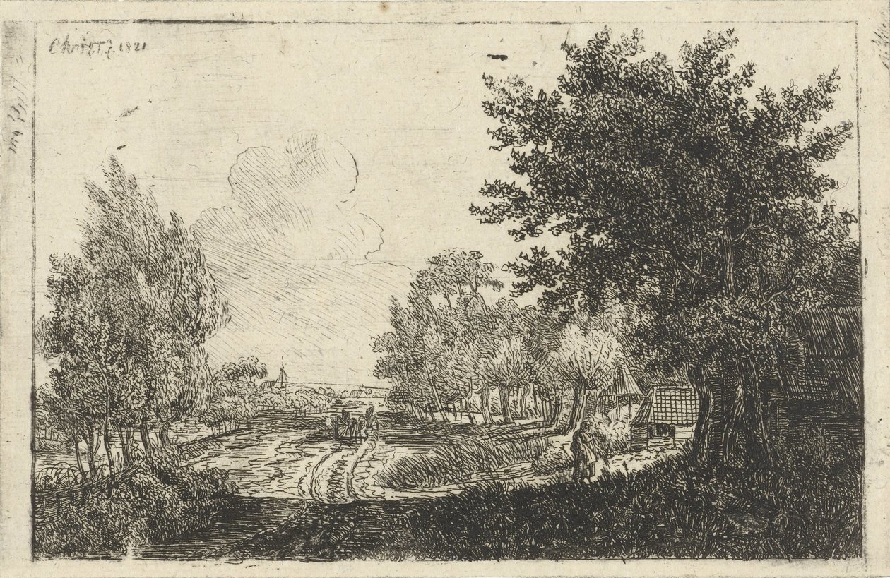 Landscape with Farmer
