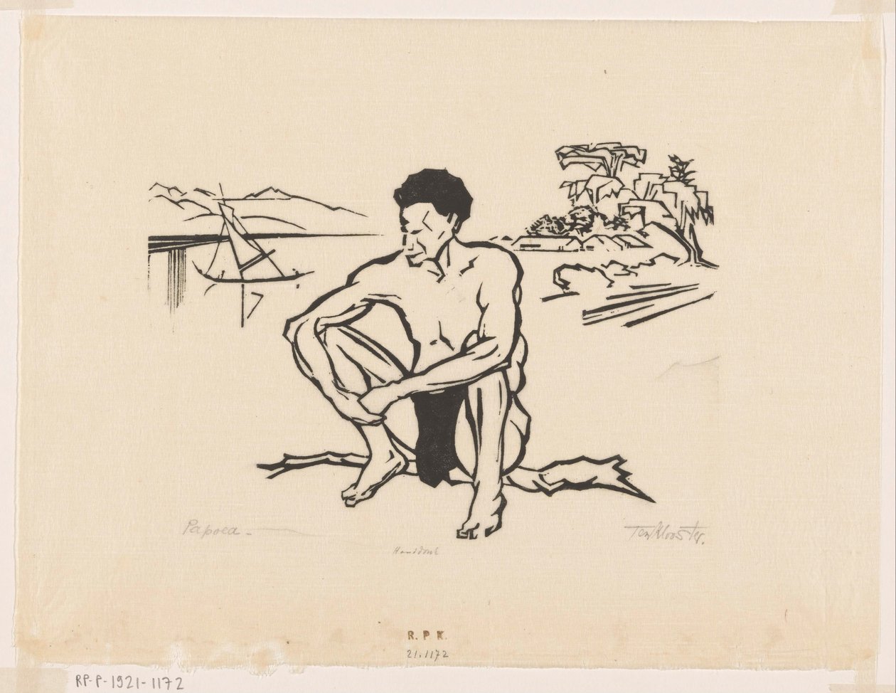 Papua by Johannes Frederik Engelbert ten Klooster (signed by artist)