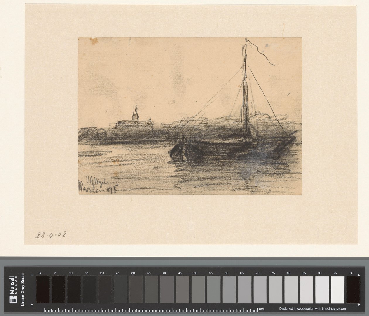 View of Haarlem from the Water by Johannes Gijsbert Vogel