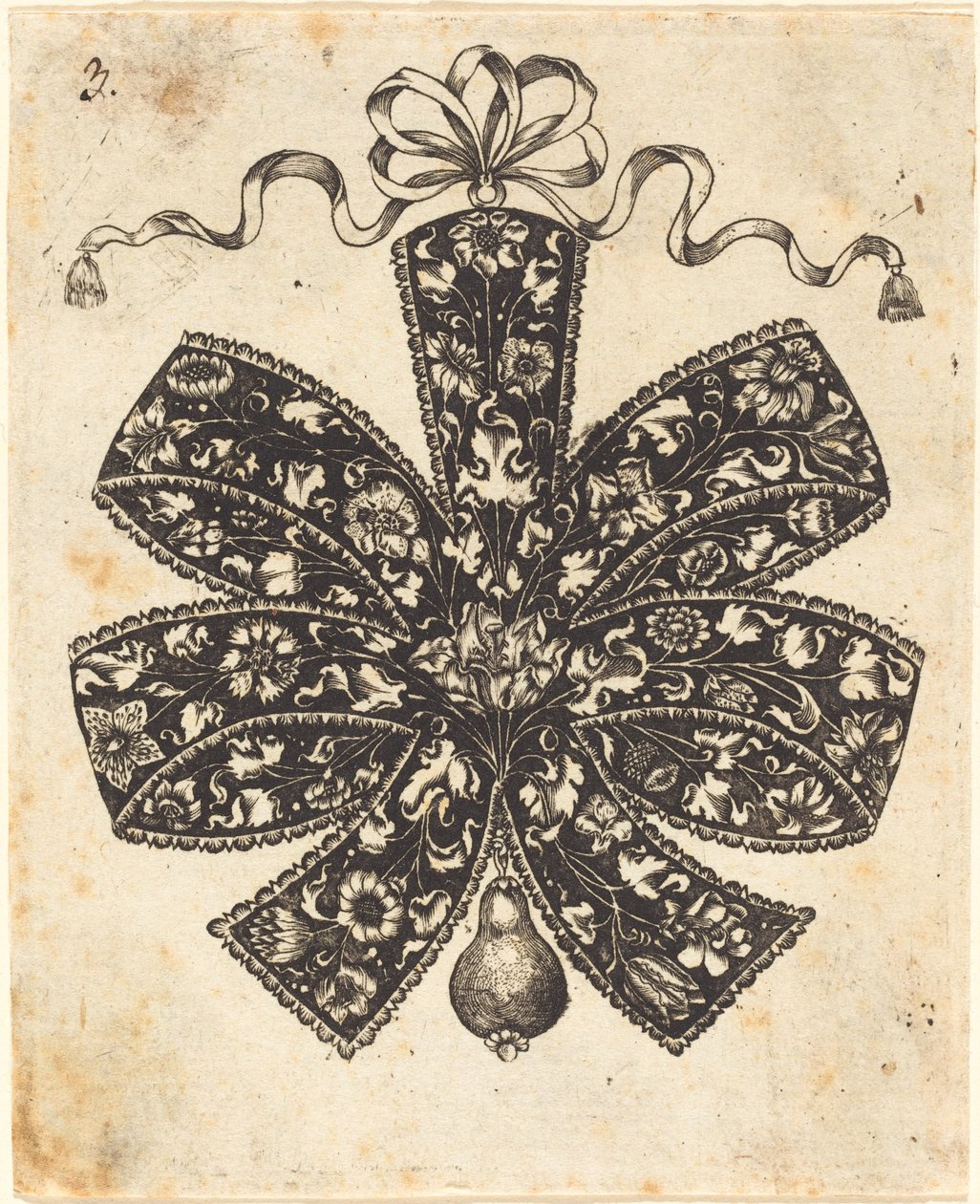 Bow Embellished with Flowers by Johannes Hanias