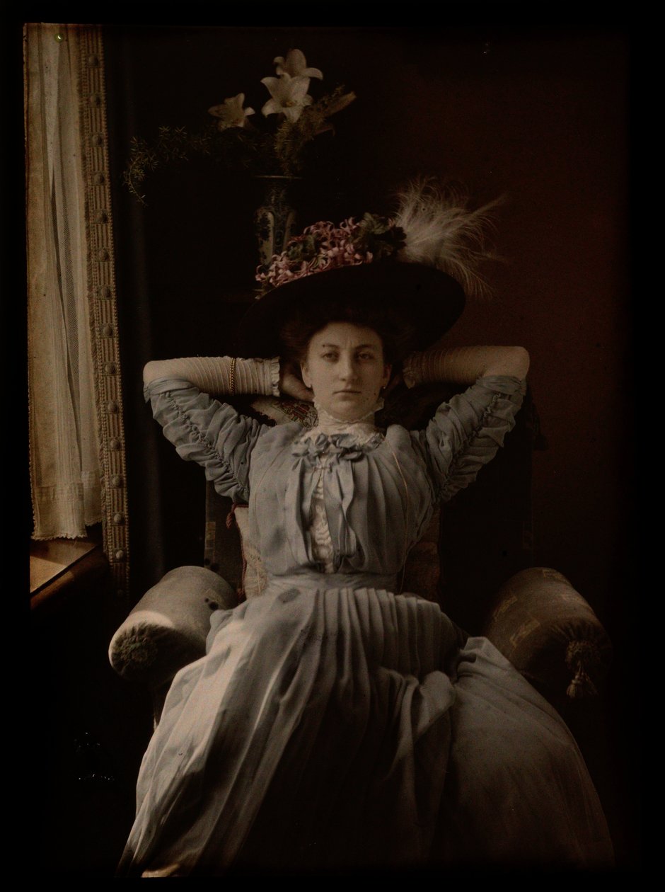 Woman in Chair by Johannes Hendrikus Antonius Maria Lutz