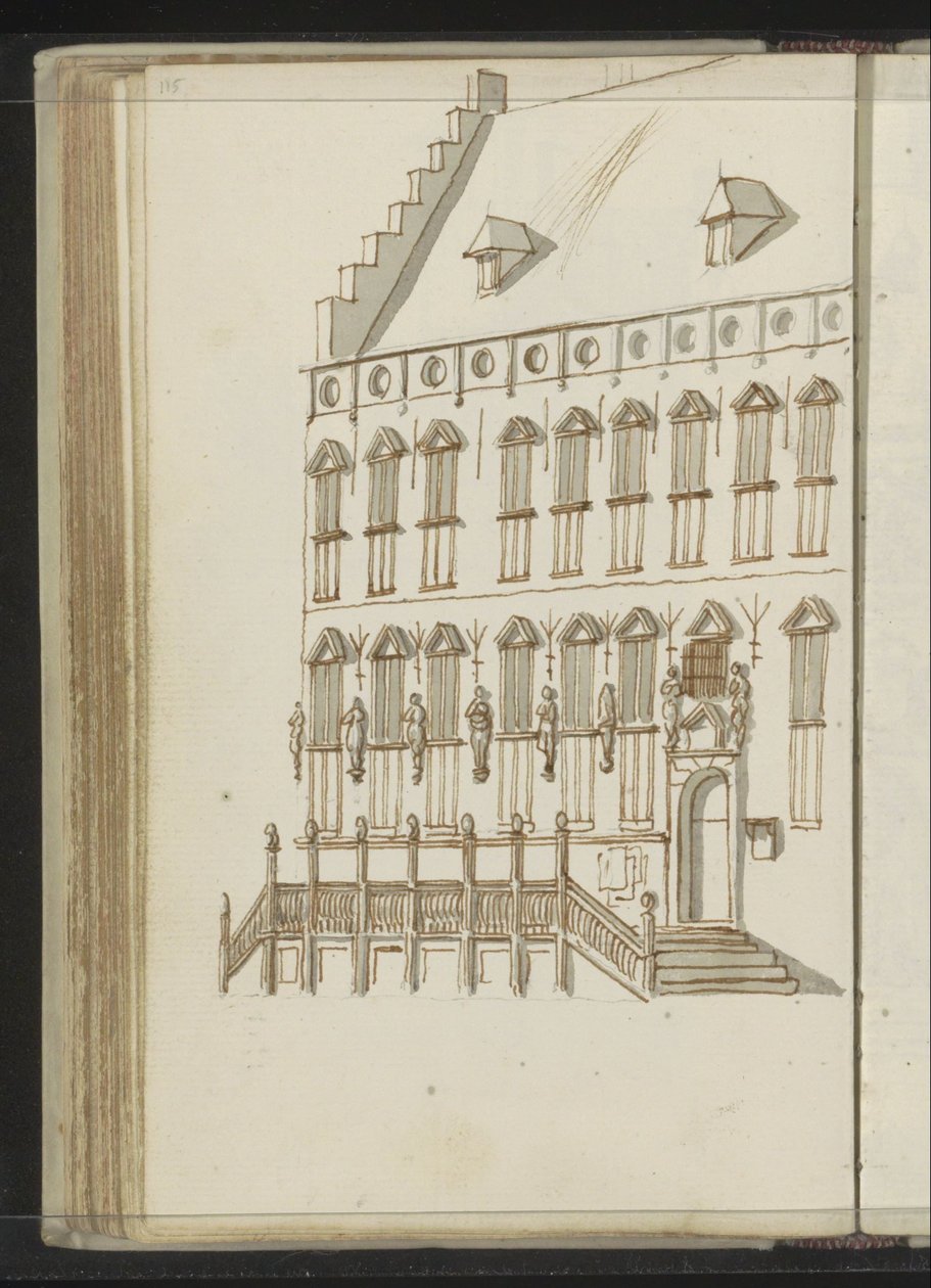 Facade of the Town Hall in Nijmegen by Johannes Huibert Prins