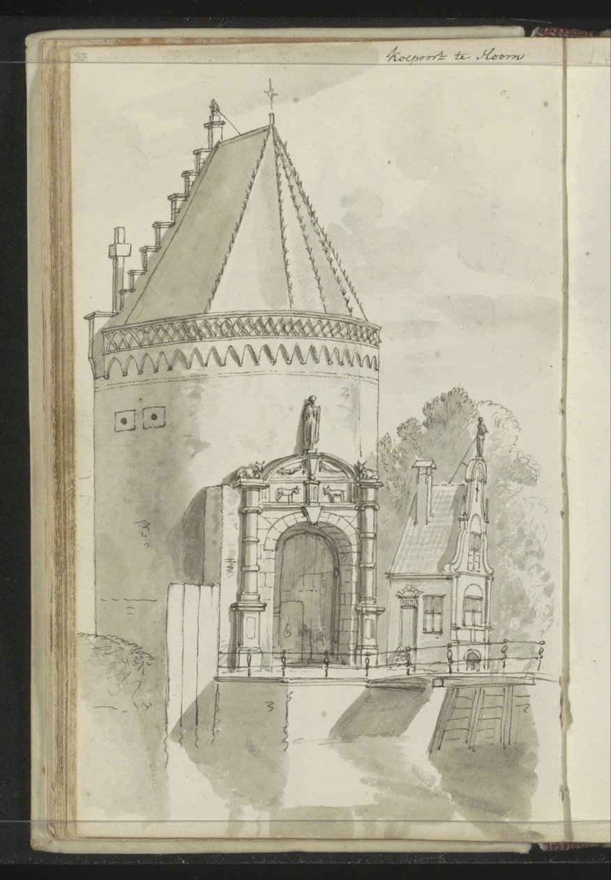 Koepoort in Hoorn by Johannes Huibert Prins