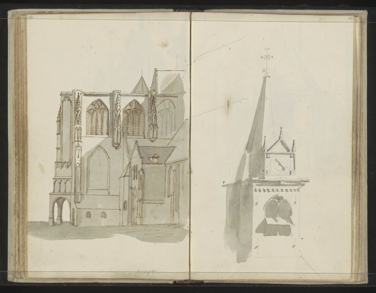 Old Church in Delft by Johannes Huibert Prins