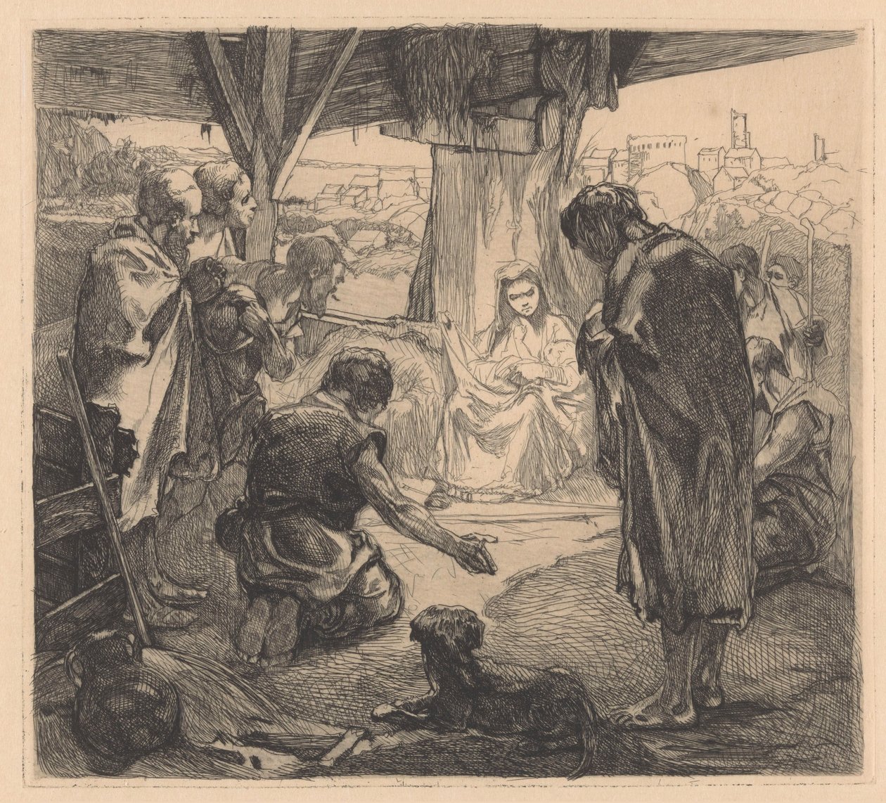 Adoration of the Shepherds by Johannes Josephus Aarts