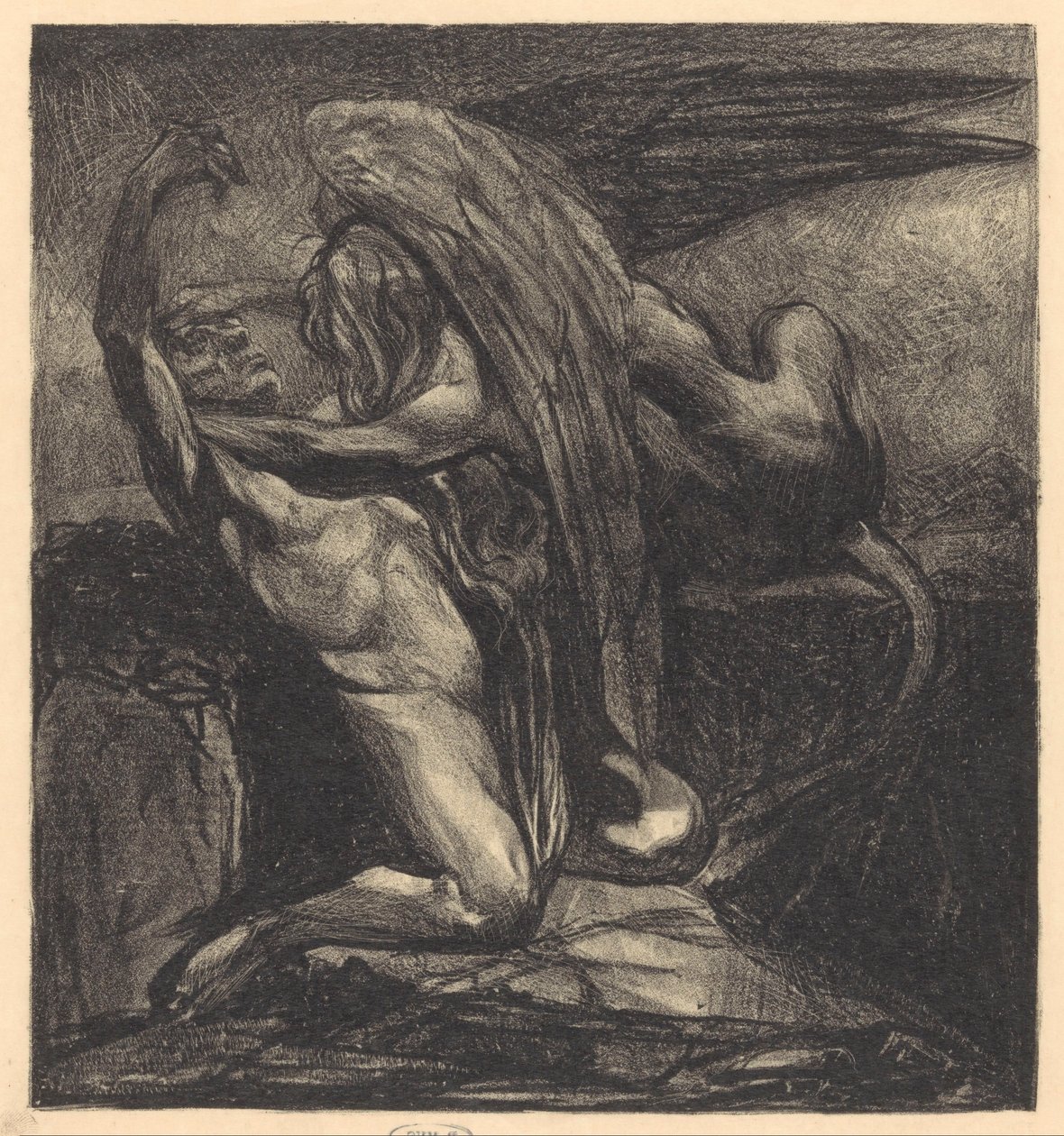 Sphinx with Lifeless Man by Johannes Josephus Aarts