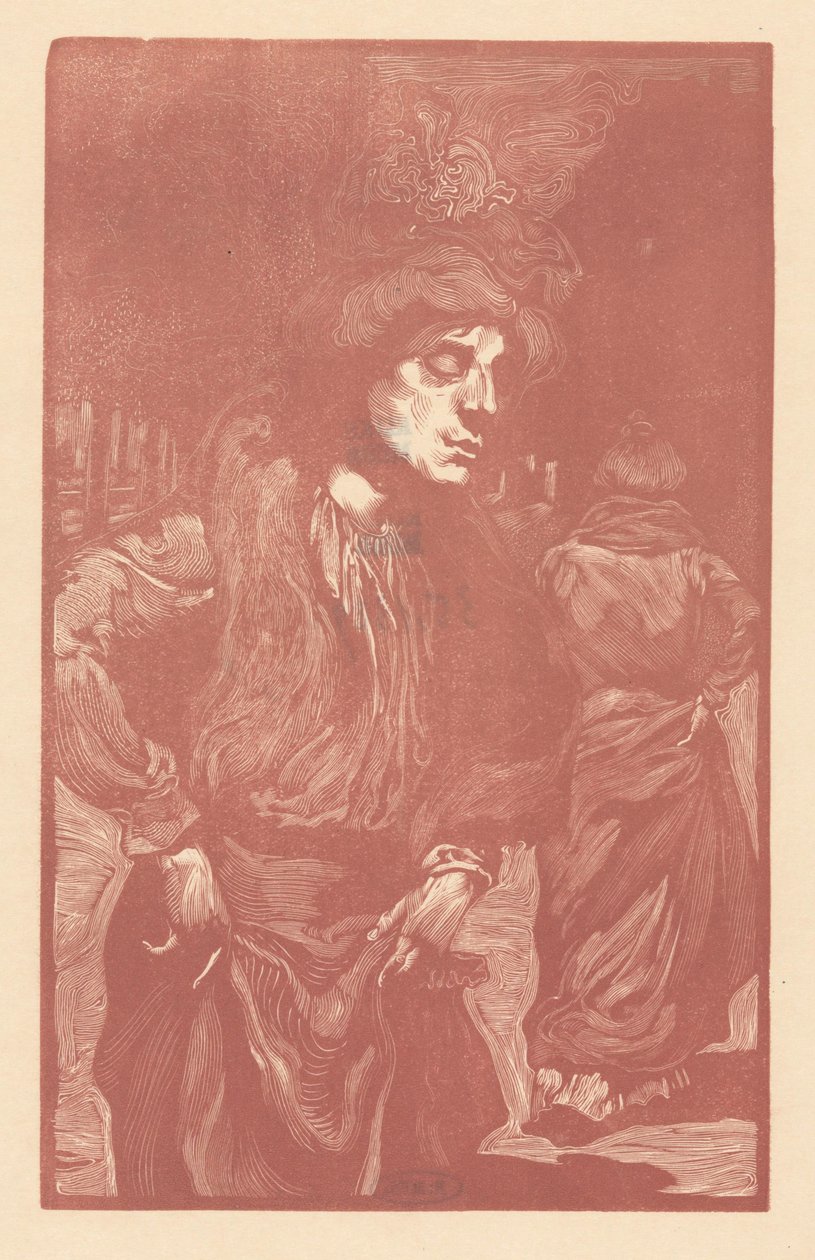 Two Women Walking on the Street by Johannes Josephus Aarts