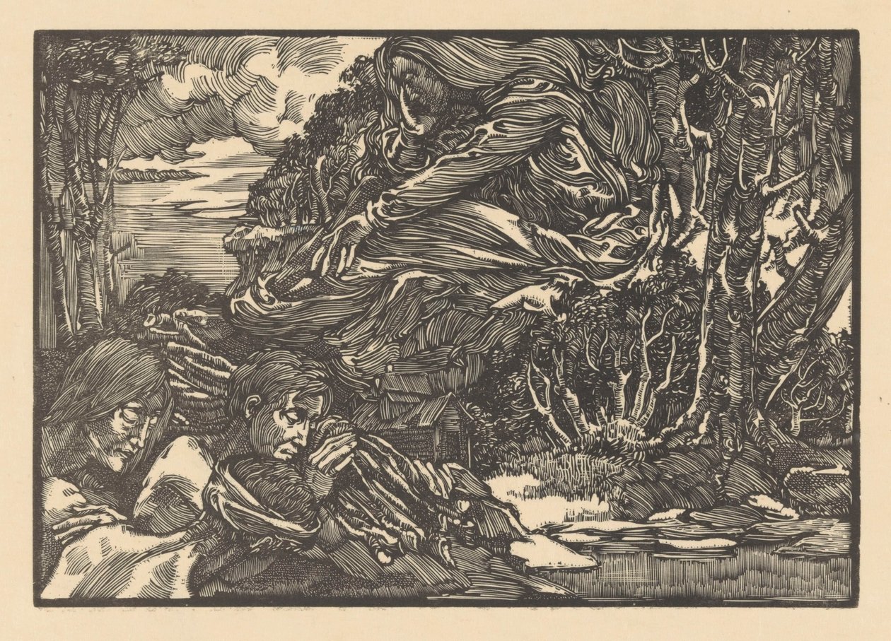 Apparition in the Forest by Johannes Josephus Aarts
