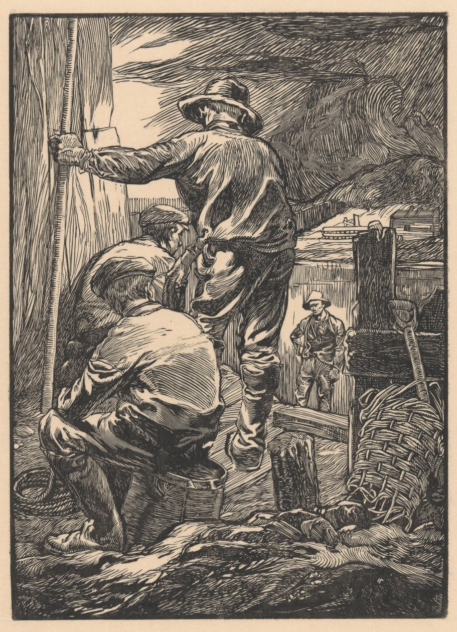 Four Workers by the Water by Johannes Josephus Aarts