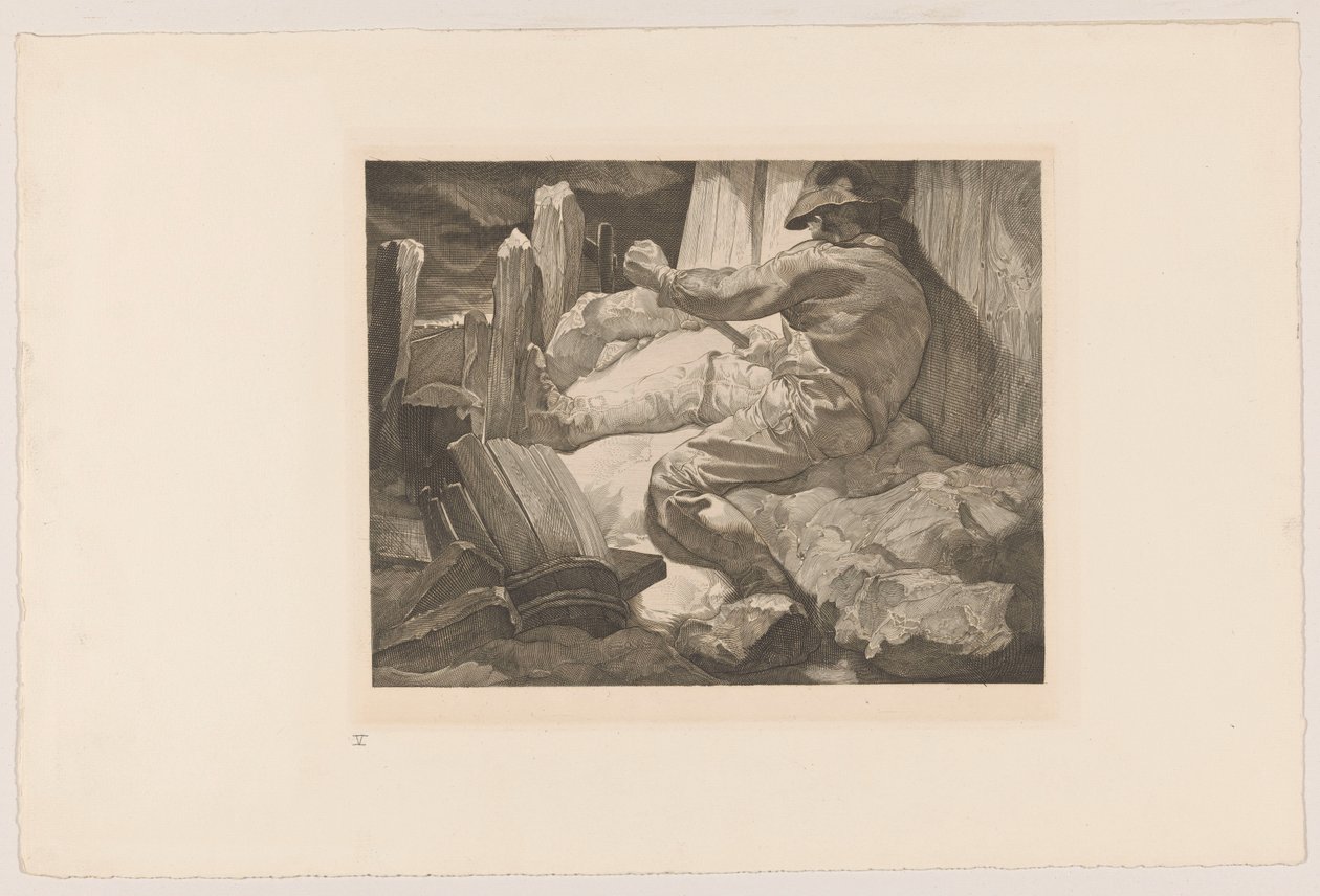 Worker with a Pole by Johannes Josephus Aarts