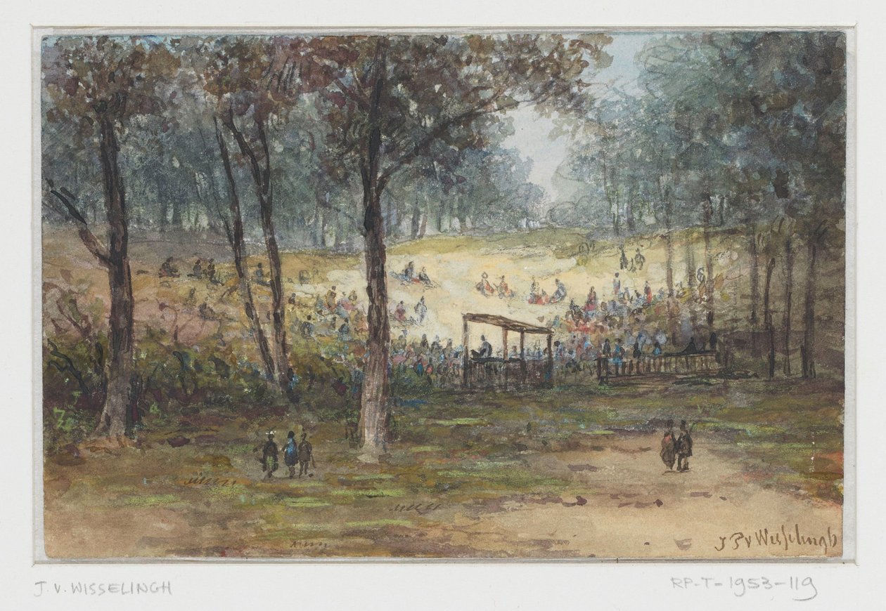 Outdoor Gathering by Johannes Pieter van Wisselingh