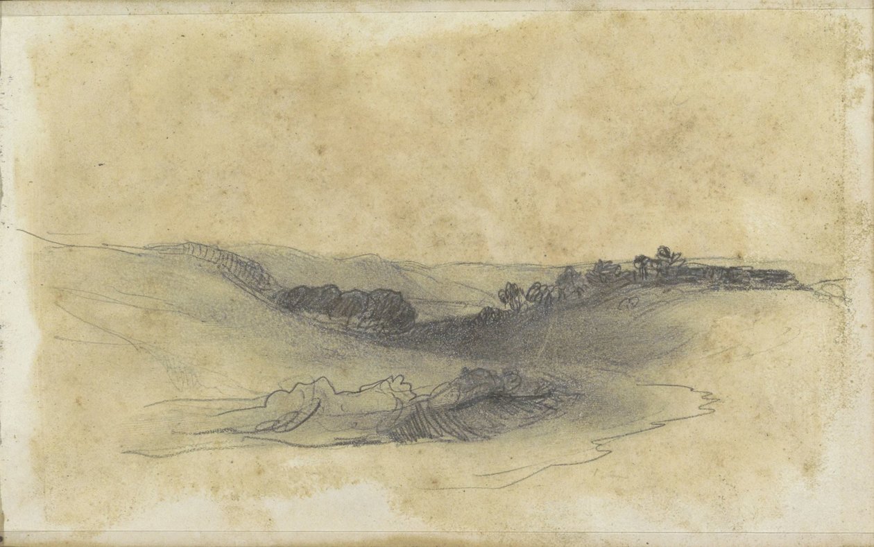 Hilly Landscape with Trees by Johannes Tavenraat