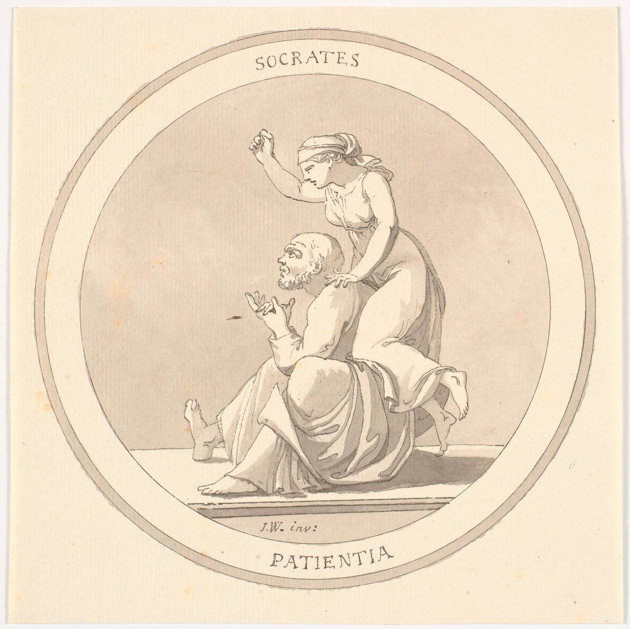 "SOCRATES / PATIENTIA" by Johannes Wiedewelt